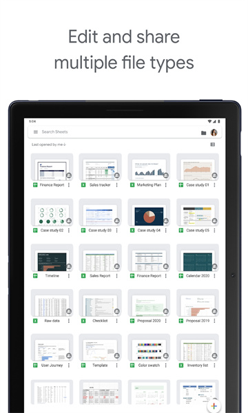 Google表格Google Sheets app